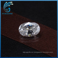 Diamante blanco de alta calidad sintético de Moissanite del corte Oval de 4X6m m de 0.5 quilates para los anillos